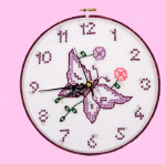 77415 Butterfly Clock